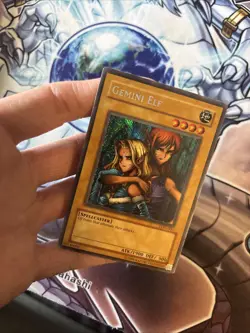 Yugioh Gemini Elf LON-000 Secret Rare REVERSE FOIL ERROR Unlimited HP/DMG (WNU) - Image 3