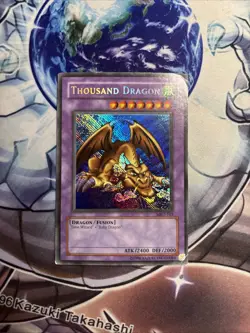 Yugioh Thousand Dragon MRD-143 Secret Rare REVERSE FOIL ERROR HP/MP (WNU) - Image 1