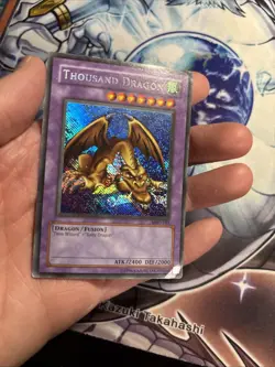 Yugioh Thousand Dragon MRD-143 Secret Rare REVERSE FOIL ERROR HP/MP (WNU) - Image 2