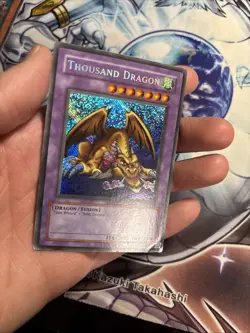 Yugioh Thousand Dragon MRD-143 Secret Rare REVERSE FOIL ERROR HP/MP (WNU) - Image 3