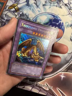 Yugioh Thousand Dragon MRD-143 Secret Rare REVERSE FOIL ERROR HP/MP (WNU) - Image 5