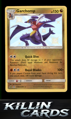 Garchomp SV40/SV94 Pokemon Shiny Holo Rare Hidden Fates: Shiny Vault Card NM - Image 1