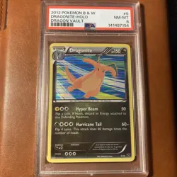 Pokemon Card 2012 TCG Dragonite #5/20 Holo Dragon Vault PSA 8 Graded NM - Image 1