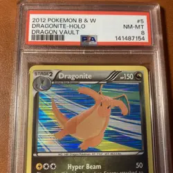 Pokemon Card 2012 TCG Dragonite #5/20 Holo Dragon Vault PSA 8 Graded NM - Image 2