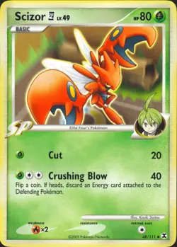 Scizor E4 48/111 Uncommon Rising Rivals Pokemon Card NM/LP - Image 1