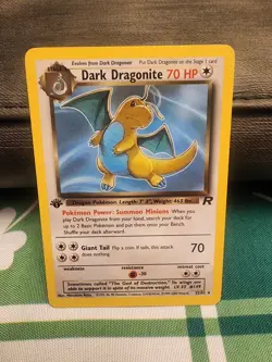 Pokemon Dark Dragonite TCG Card 22/82 Non-holo 1st Edition NEAR MINT NO PLAY - Image 1
