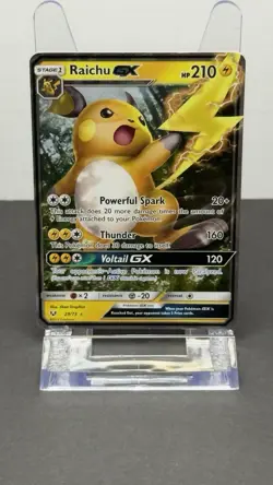 Pokemon Raichu GX Holo Ultra Rare Shining Legends 29/73 210 HP Card - Image 1