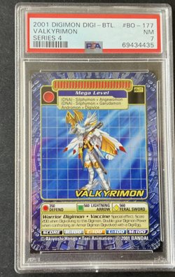 PSA 7 VALKYRIMON Digi-Battle Series 4 BO-177 Digimon 2001 Non-Holo Card - Image 3