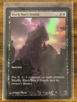 MTG✨BLACK SUN’S ZENITH (Game Day/Champ) Full Art Promo FOIL✨DCI NM/M UNPLAYED ! - Image 1