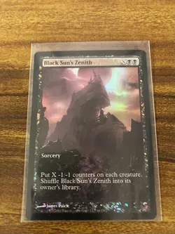 MTG✨BLACK SUN’S ZENITH (Game Day/Champ) Full Art Promo FOIL✨DCI NM/M UNPLAYED ! - Image 5