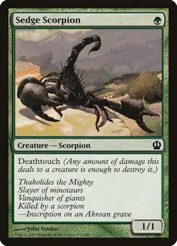 Sedge Scorpion [Theros] Lightly Played Foil - Image 1