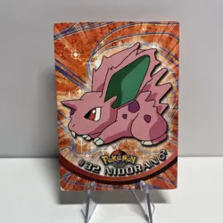 Pokemon #32 Nidoran 1999 TV Animation Edition Blue Logo Topps Trading Card - Image 1