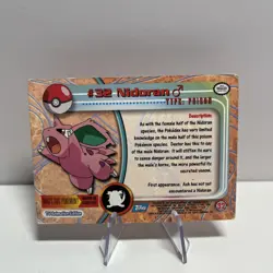 Pokemon #32 Nidoran 1999 TV Animation Edition Blue Logo Topps Trading Card - Image 2