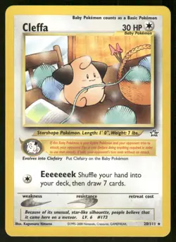 Pokemon Tcg Cleffa #20 Pokemon Neo Genesis LP - Image 1