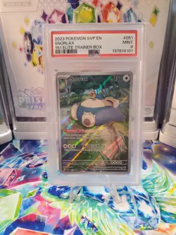 PSA 9 - Snorlax #051 - Pokemon SV Black Star Promos - Image 1
