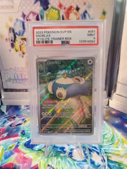 PSA 9 - Snorlax #051 - Pokemon SV Black Star Promos - Image 1