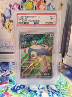 PSA 9 - Snorlax #051 - Pokemon SV Black Star Promos - Image 1