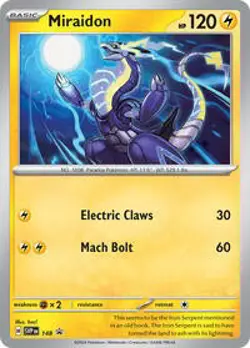 Miraidon - 148 - Scarlet & Violet Promos Near Mint Pokemon TCG - Image 1