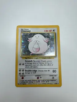 Pokemon TCG Chansey Base SEt 3/102 Holo Unlimited Holo Rare - Image 1
