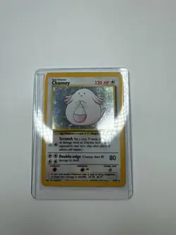 Pokemon TCG Chansey Base SEt 3/102 Holo Unlimited Holo Rare - Image 3