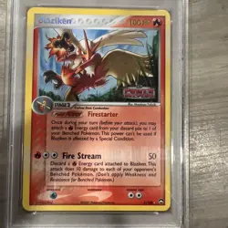 Pokemon TCG Blaziken 5/108 EX Power Keepers Reverse Holo Rare Stamped - Image 2