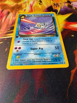 Dark Golduck 37/82 MP Uncommon 1st Edition Team Rocket 2000 Pokemon TCG - Image 2