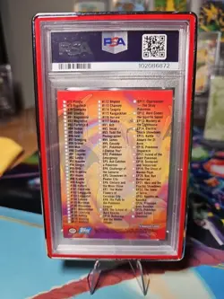 Topps 2000 Pokemon TV Animation Checklist Series 2 Rainbow Foil **Ash VA AUTO - Image 2