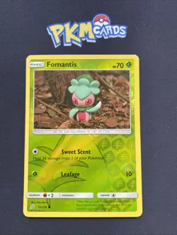 Pokemon TCG Fomantis Unified Minds 15/236 Reverse Holo LP. - Image 1