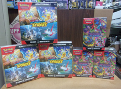 LOT OF (6) POKEMON PHANTASMAL FLAMES & SURGING SPARKS BOOSTER BUNDLE BOXES - Image 1
