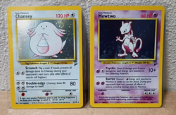 Pokemon Chansey Mewtwo Base Set 2 2000 Holographics Out Of Print NM - Image 1