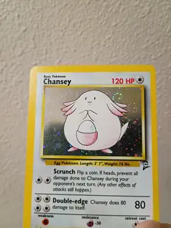 Pokemon Chansey Mewtwo Base Set 2 2000 Holographics Out Of Print NM - Image 3