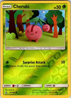 Cherubi 10/156 SM - Ultra Prism Pokemon TCG NM Reverse Holo - Image 1