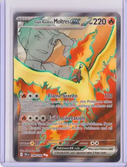 Destined Rivals Team Rockets Moltres EX 208/182 Pokemon TCG Full Art - Image 1