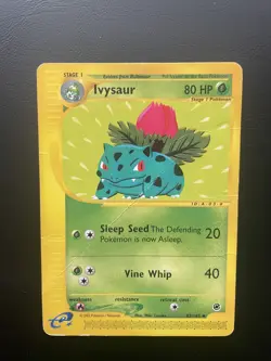 Pokemon TCG Ivysaur 82/165 Expedition Non-Holo DAMAGED - Image 1