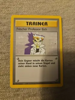 Pokemon TCG Imposter Professor Oak Base Set Unlimited German Language - Image 1