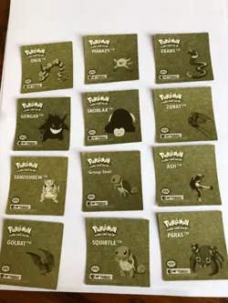 Pokemon Stickers (1999) - Artbox Collection (Lot of 12) Great Condition! - Image 2
