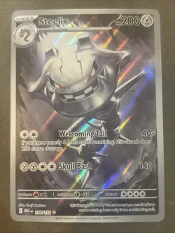 Steelix 150/132 Me01: Mega Evolution Holo illustration rare Pokemon TCG NM - Image 1