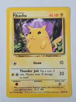 Pokemon Pikachu 58/102 - Base Set Unlimited - Image 1