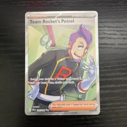 Pokemon TEAM ROCKET'S PETREL 226/182 - Destined Rivals - RARE FULL ART - Image 1