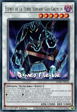 Yu-Gi-Oh ! Esprit de la Terre Servant Geo Gremlin MZMI-FR032 VF/RARE - Image 1