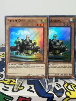 Yugioh Steam Synchron BLAR-EN064 Ultra Rare NM/M PLAYSET x3 - Image 3