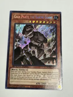 Yugioh! LP Gaia Plate the Earth Giant - SGX4-END01 - Secret Rare - 1st Edition L - Image 1