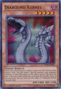 Diabound Kernel - DUSA-EN026 - Ultra Rare - 1st Edition x1 - Lightly Played - Image 1