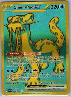 Chien-Pao ex 242/091 SV: Paldean Fates - Pokemon Card - NM - Image 1