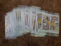 Pokemon 25th Anniversary General Mills Cereal Trading Card Booster Pack 3 CARDS - Image 2