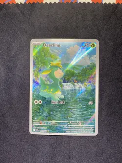 Pokemon TCG Deerling White Flare #091/086 English Illustration Rare Card 2025 NM - Image 1