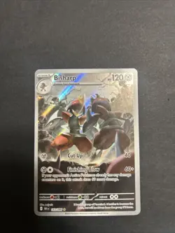 Pokemon TCG Bisharp Card 143/086 Black Bolt Illustration Rare Near Mint - Image 1