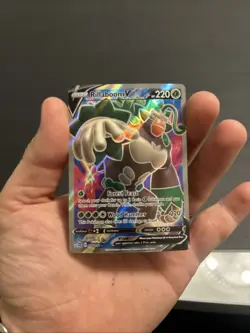 Pokemon Card Rillaboom V 175/192 Rebel Clash Sword & Shield Full Art NM - Image 1