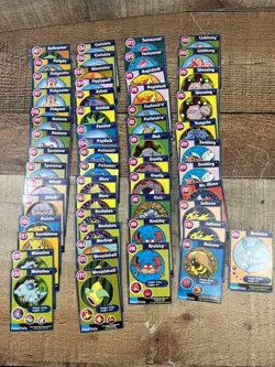 1999 Burger King Pokemon Cards Lot Of 56 Promo Trivia, Poketrivia - VINTAGE Used - Image 1