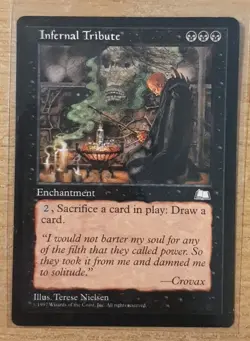 1997 MAGIC THE GATHERING WEATHERLIGHT INFERNAL TRIBUTE TD25 - Image 1